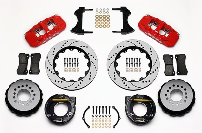 Wilwood Disc Brakes Wilwood AERO4 Big Brake Rear Brake Kits 140-10941-DR Autofit
