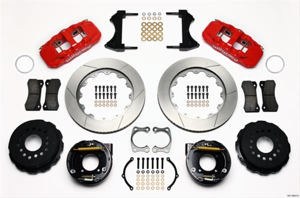 Wilwood Disc Brakes Wilwood AERO4 Big Brake Rear Brake Kits 140-10943-R Autofit