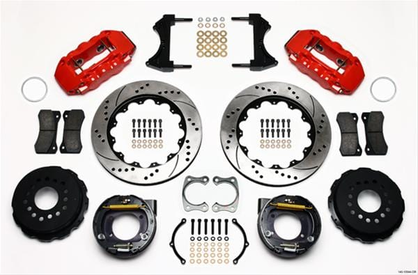 Wilwood Disc Brakes Wilwood AERO4 Big Brake Rear Brake Kits 140-10944-DR Autofit