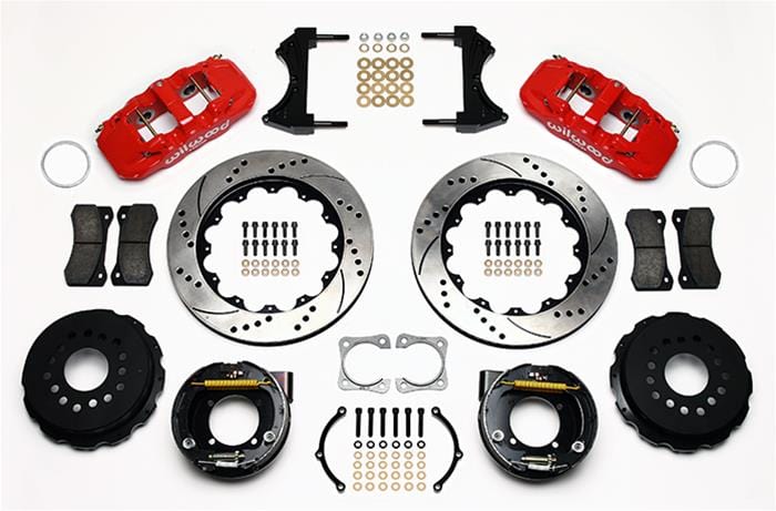 Wilwood Disc Brakes Wilwood AERO4 Big Brake Rear Brake Kits 140-10945-DR Autofit