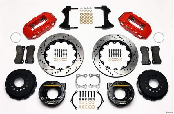 Wilwood Disc Brakes Wilwood AERO4 Big Brake Rear Brake Kits 140-10947-DR Autofit