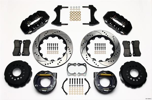 Wilwood Disc Brakes Wilwood AERO4 Big Brake Rear Brake Kits 140-10948-D Autofit