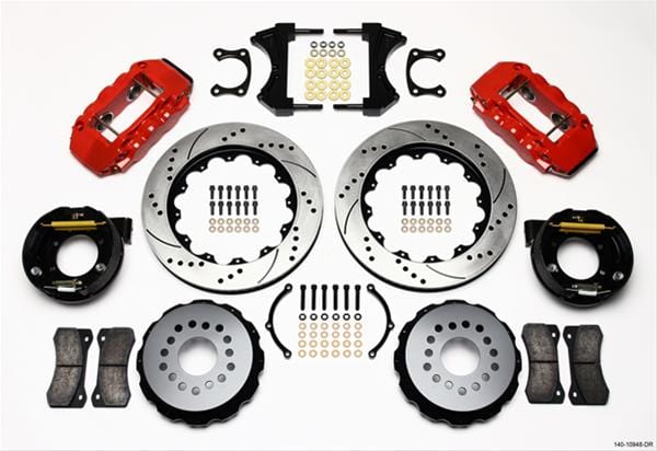 Wilwood Disc Brakes Wilwood AERO4 Big Brake Rear Brake Kits 140-10948-DR Autofit