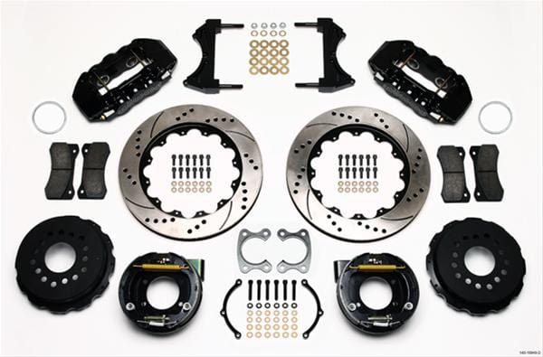 Wilwood Disc Brakes Wilwood AERO4 Big Brake Rear Brake Kits 140-10949-D Autofit