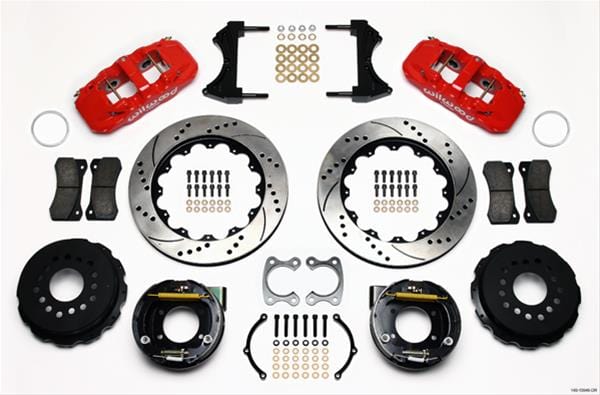 Wilwood Disc Brakes Wilwood AERO4 Big Brake Rear Brake Kits 140-10949-DR Autofit