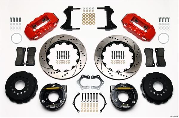 Wilwood Disc Brakes Wilwood AERO4 Big Brake Rear Brake Kits 140-10950-DR Autofit