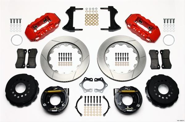 Wilwood Disc Brakes Wilwood AERO4 Big Brake Rear Brake Kits 140-10950-R Autofit