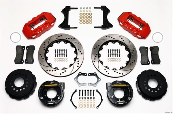 Wilwood Disc Brakes Wilwood AERO4 Big Brake Rear Brake Kits 140-10951-DR Autofit