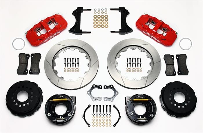 Wilwood Disc Brakes Wilwood AERO4 Big Brake Rear Brake Kits 140-10951-R Autofit