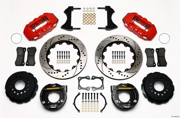 Wilwood Disc Brakes Wilwood AERO4 Big Brake Rear Brake Kits 140-10953-DR Autofit
