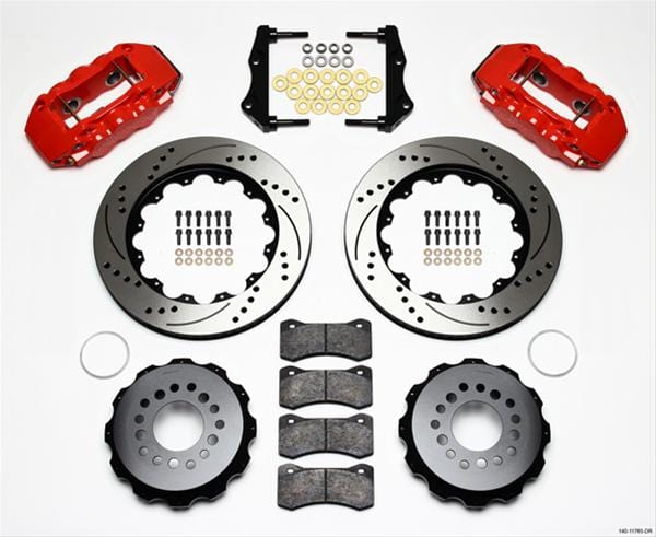 Wilwood Disc Brakes Wilwood AERO4 Big Brake Rear Brake Kits 140-11765-DR Autofit
