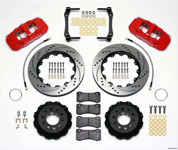 Wilwood Disc Brakes Wilwood AERO4 Big Brake Rear Brake Kits 140-13698-DR Autofit