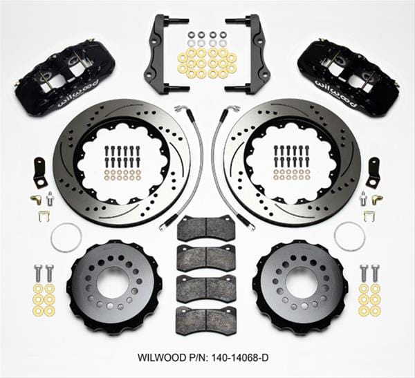 Wilwood Disc Brakes Wilwood AERO4 Big Brake Rear Brake Kits 140-14068-D Autofit