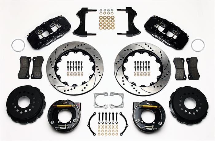 Wilwood Disc Brakes Wilwood AERO4 Big Brake Rear Parking Brake Kits 140-10945-D Autofit