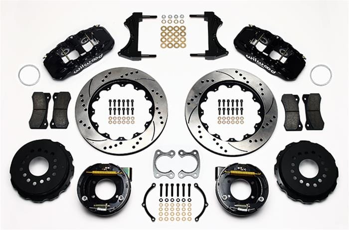 Wilwood Disc Brakes Wilwood AERO4 Big Brake Rear Parking Brake Kits 140-10946-D Autofit