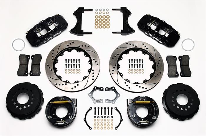 Wilwood Disc Brakes Wilwood AERO4 Big Brake Rear Parking Brake Kits 140-10951-D Autofit
