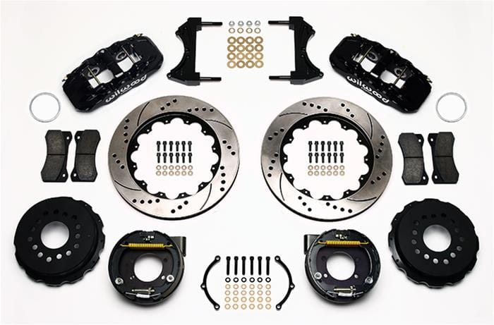 Wilwood Disc Brakes Wilwood AERO4 Big Brake Rear Parking Brake Kits 140-10952-D Autofit
