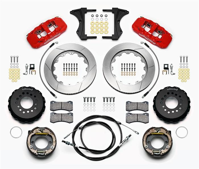 Wilwood Disc Brakes Wilwood AERO4 Big Brake Rear Parking Brake Kits 140-13686-R Autofit