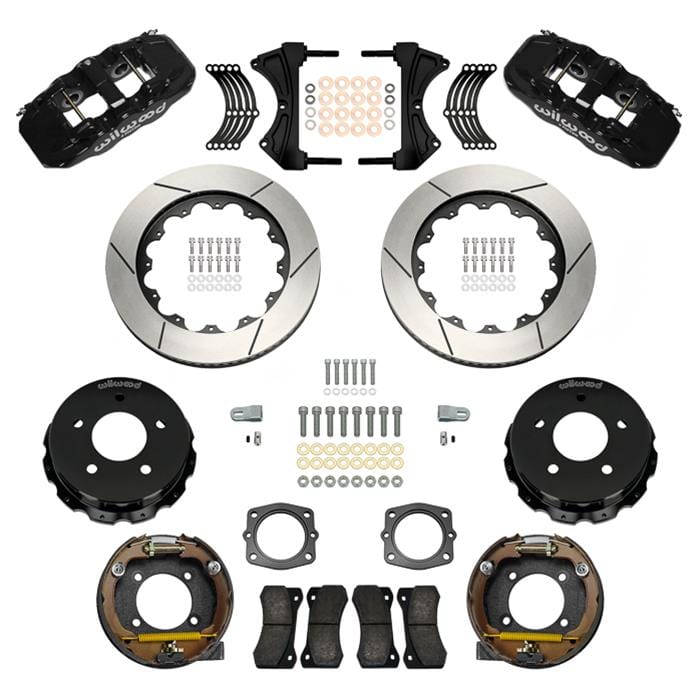 Wilwood Disc Brakes Wilwood AERO4 Big Brake Rear Parking Brake Kits 140-17673 Autofit