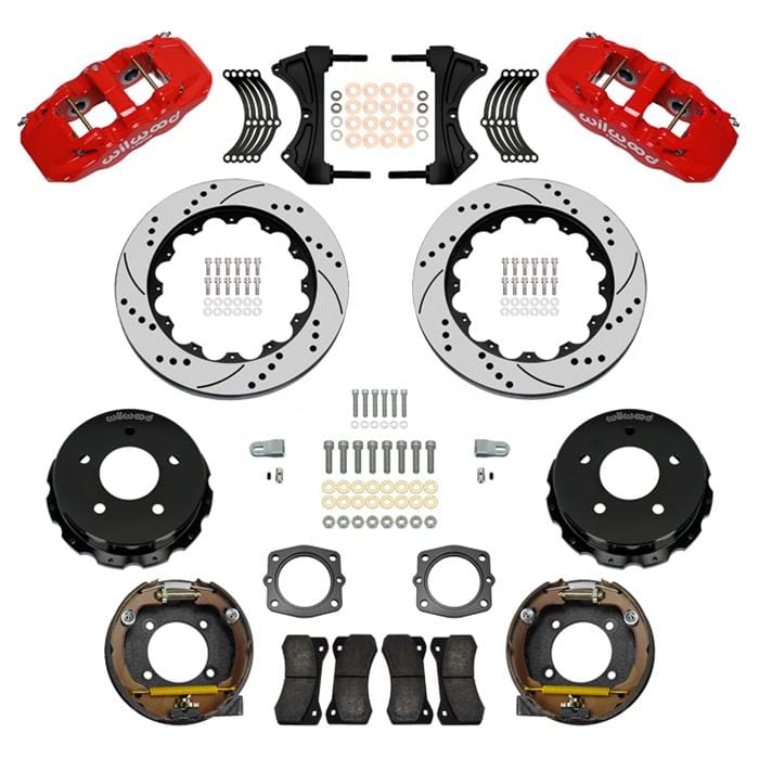 Wilwood Disc Brakes Wilwood AERO4 Big Brake Rear Parking Brake Kits 140-17673-DR Autofit