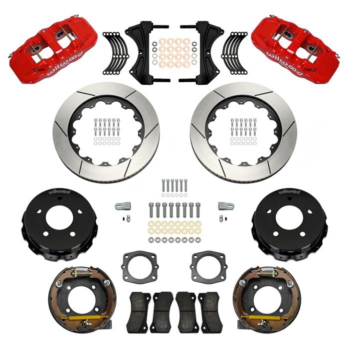 Wilwood Disc Brakes Wilwood AERO4 Big Brake Rear Parking Brake Kits 140-17673-R Autofit
