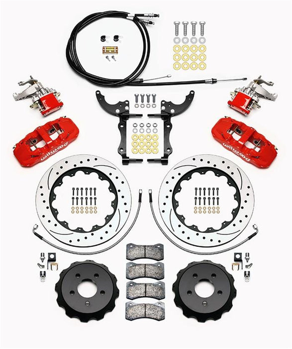 Wilwood Disc Brakes Wilwood AERO4-MC4 Big Brake Rear Parking Brake Kits 140-13888-DR Autofit