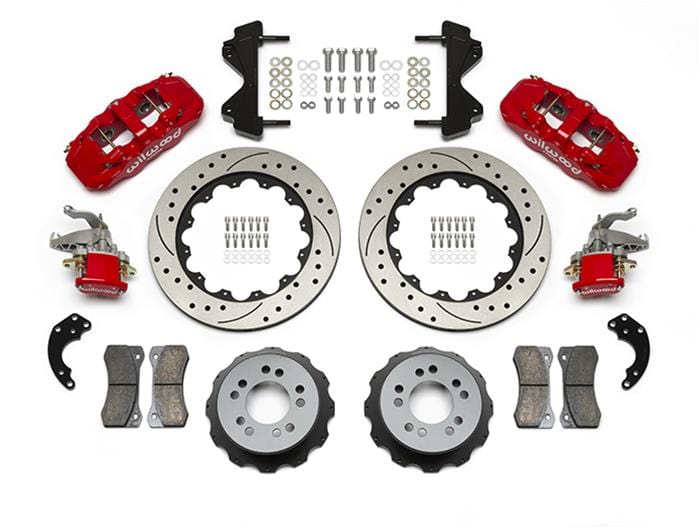 Wilwood Disc Brakes Wilwood AERO4-MC4 Big Brake Rear Parking Brake Kits 140-14263-DR Autofit