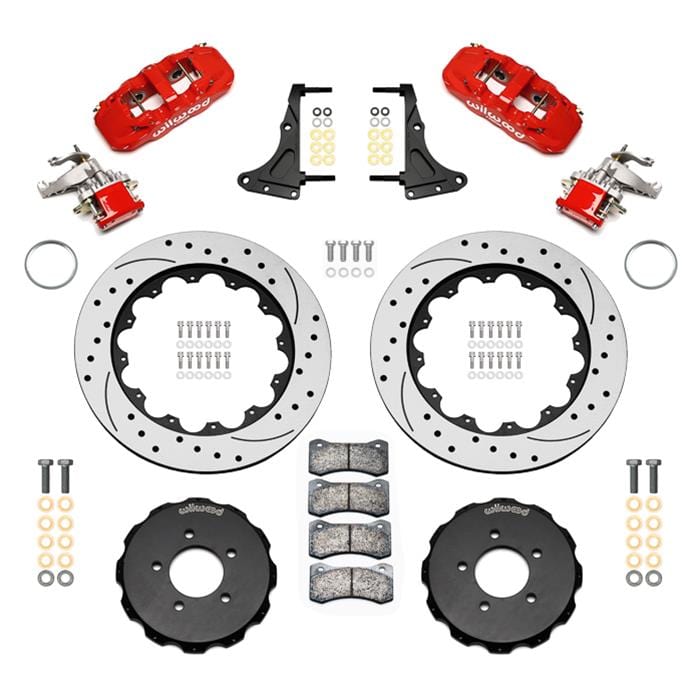 Wilwood Disc Brakes Wilwood AERO4-MC4 Big Brake Rear Parking Brake Kits 140-17142-DR Autofit