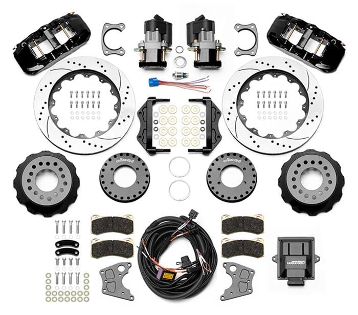 Wilwood Disc Brakes Wilwood AERO4 Rear Electronic Parking Brake Kits 140-16176-D Autofit