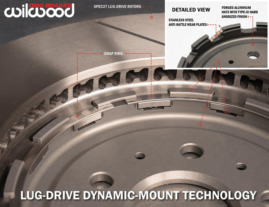 Wilwood Disc Brakes Wilwood AERO4 Rear Electronic Parking Brake Kits 140-17009-DR Autofit