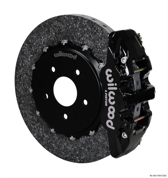 Wilwood Disc Brakes Wilwood AERO4 WCCB Carbon-Ceramic Big Brake Rear Parking Brake Kits 140-13161-CSIC Autofit
