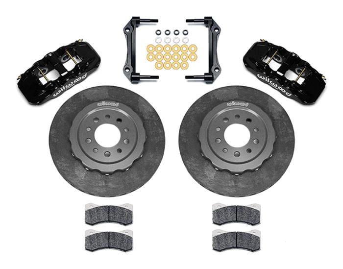 Wilwood Disc Brakes Wilwood AERO4 WCCB Carbon-Ceramic Big Brake Rear Parking Brake Kits 140-14650-CSIC Autofit