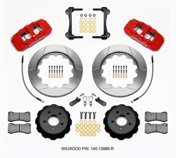 Wilwood Disc Brakes Wilwood AERO6 Big Brake Front Brake Kits 140-13886-R Autofit