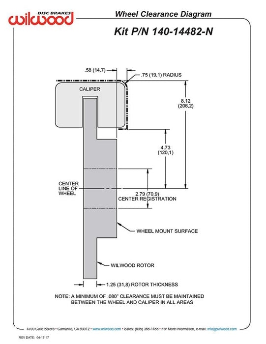 Wilwood Disc Brakes Wilwood AERO6 Big Brake Front Brake Kits 140-14482 Autofit