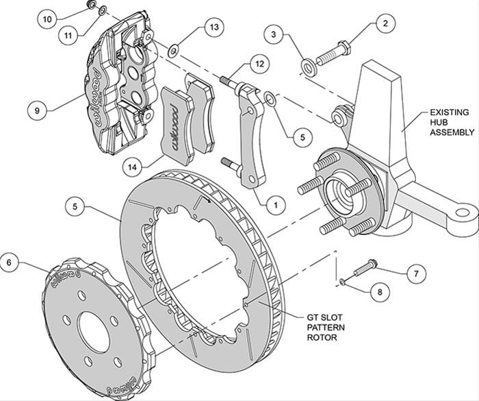 Wilwood Disc Brakes Wilwood AERO6 Big Brake Front Brake Kits 140-14557 Autofit