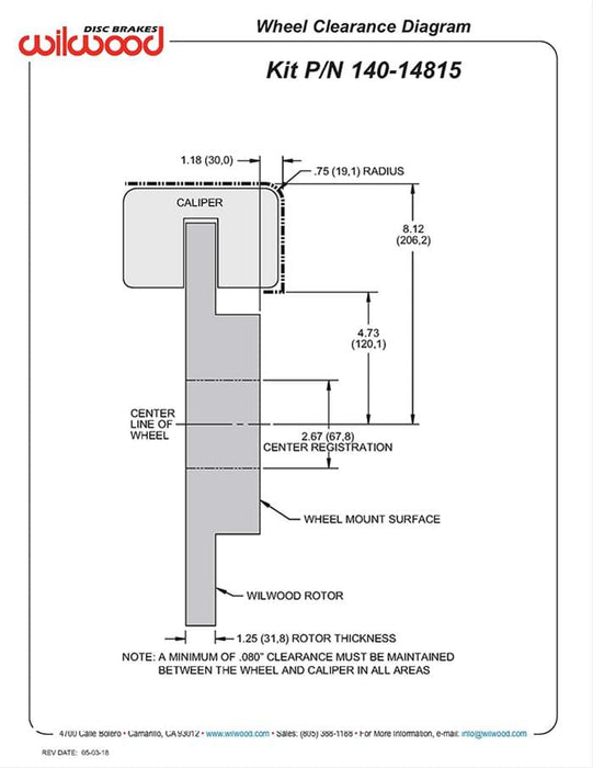 Wilwood Disc Brakes Wilwood AERO6 Big Brake Front Brake Kits 140-14815 Autofit