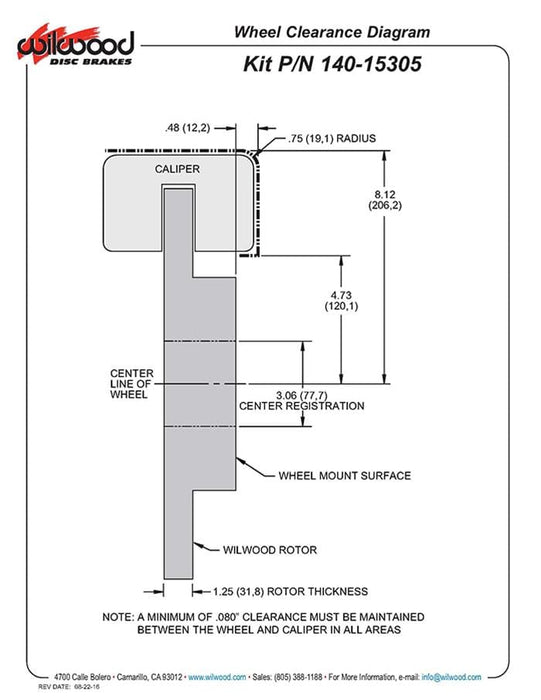 Wilwood Disc Brakes Wilwood AERO6 Big Brake Front Brake Kits 140-15305-D Autofit
