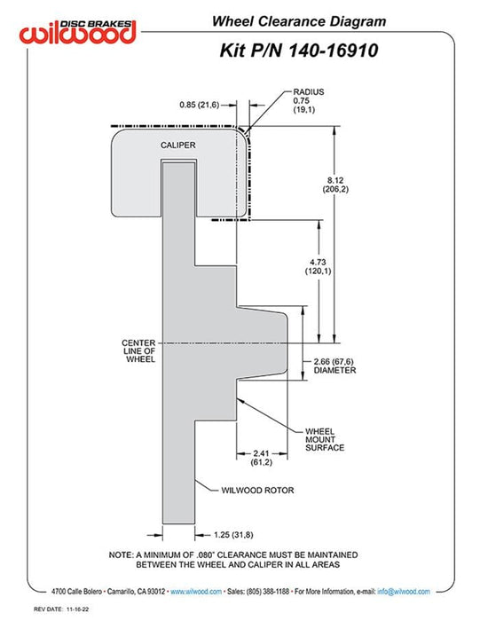 Wilwood Disc Brakes Wilwood AERO6 Big Brake Front Brake Kits 140-16910-R Autofit