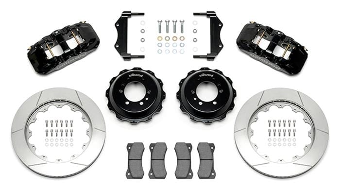 Wilwood Disc Brakes Wilwood AERO6 Big Brake Rear Brake Kits for OE Parking Brakes 140-15498 Autofit