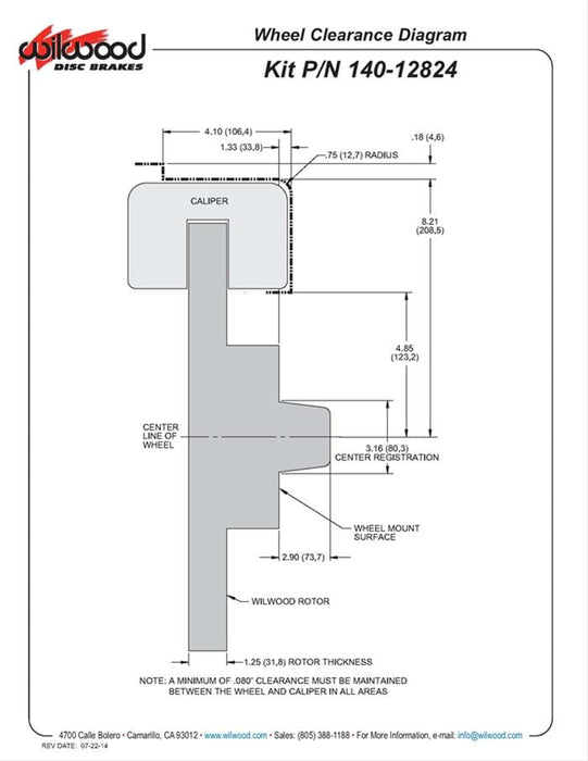Wilwood Disc Brakes Wilwood AERO6 Big Brake Truck Front Brake Kits 140-12824 Autofit