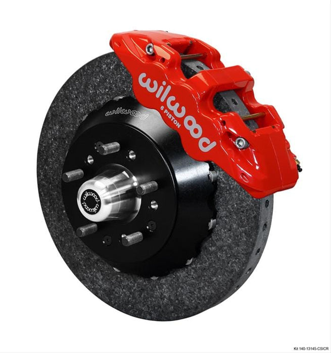 Wilwood Disc Brakes Wilwood AERO6 Carbon Ceramic Big Brake Kits 140-13145-CSICR Autofit