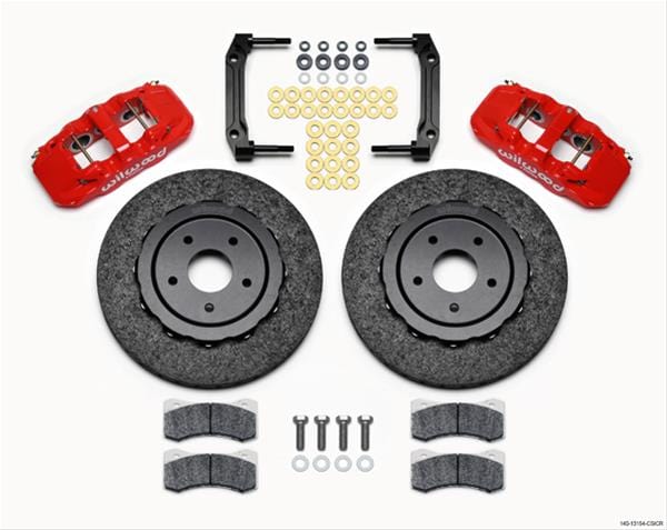 Wilwood Disc Brakes Wilwood AERO6 Carbon Ceramic Big Brake Kits 140-13154-CSICR Autofit