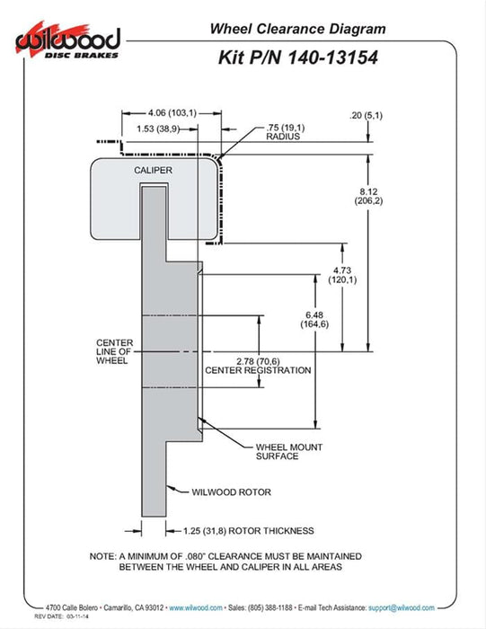 Wilwood Disc Brakes Wilwood AERO6 Carbon Ceramic Big Brake Kits 140-13154-CSICR Autofit