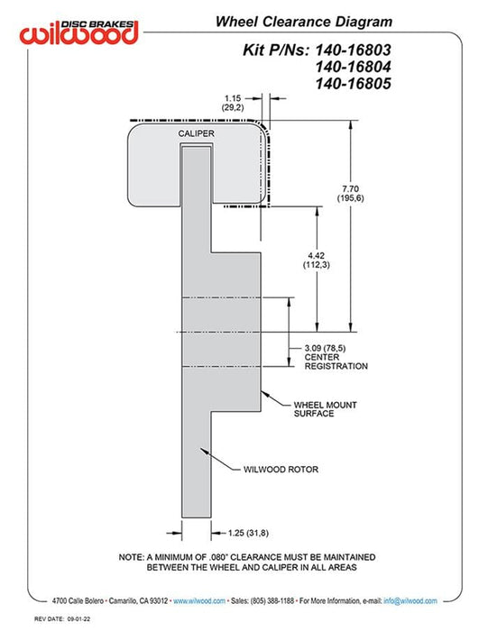 Wilwood Disc Brakes Wilwood AERO6-DM Direct Mount Truck Brake Kits 140-16803 Autofit