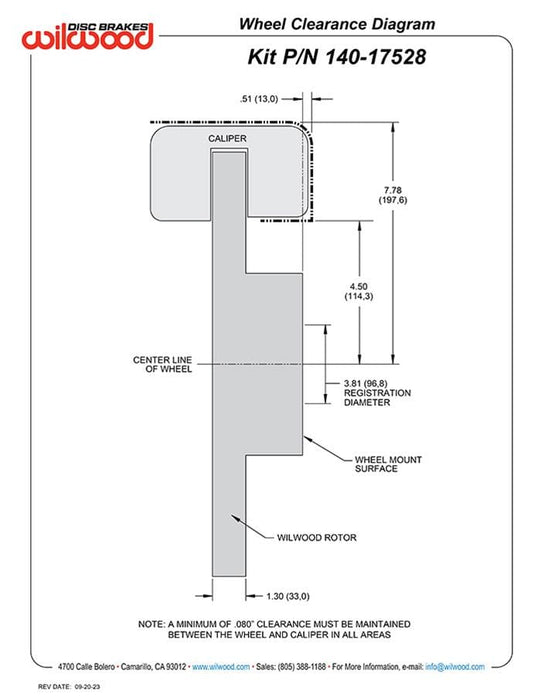 Wilwood Disc Brakes Wilwood AERO6-DM Direct Mount Truck Brake Kits 140-17528 Autofit