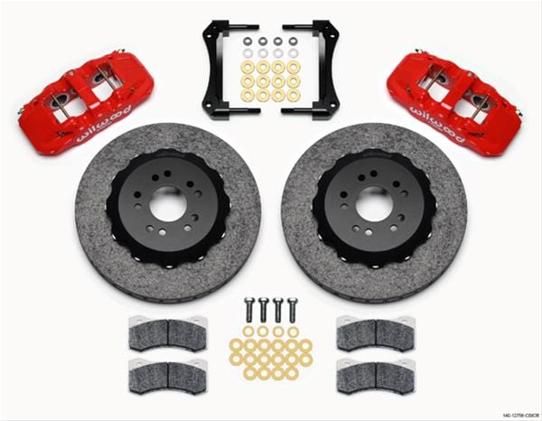 Wilwood Disc Brakes Wilwood AERO6 WCCB Carbon Ceramic Big Brake Front Brake Kits 140-12756-CSICR Autofit