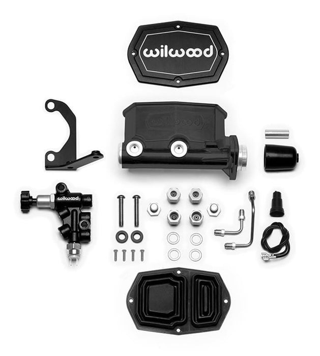 Wilwood Disc Brakes Wilwood Aluminum Tandem Compact Master Cylinder Kits 261-14964-BK Autofit
