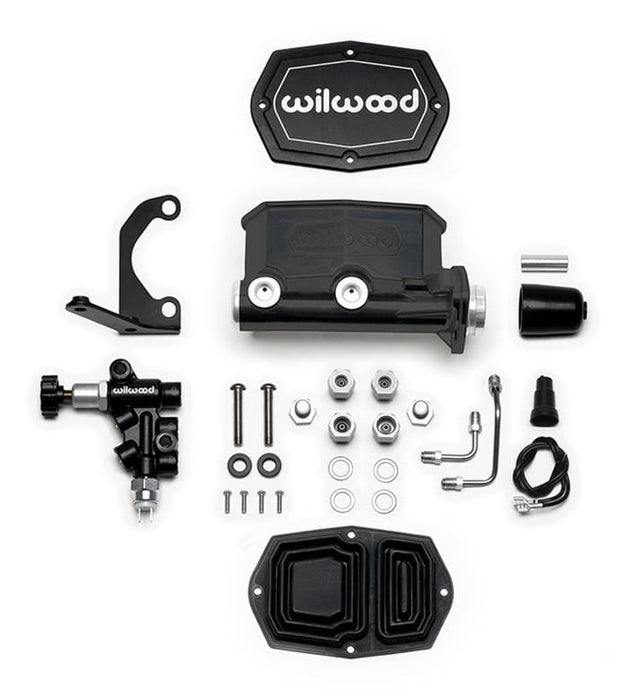 Wilwood Disc Brakes Wilwood Aluminum Tandem Compact Master Cylinder Kits 261-15545-BK Autofit
