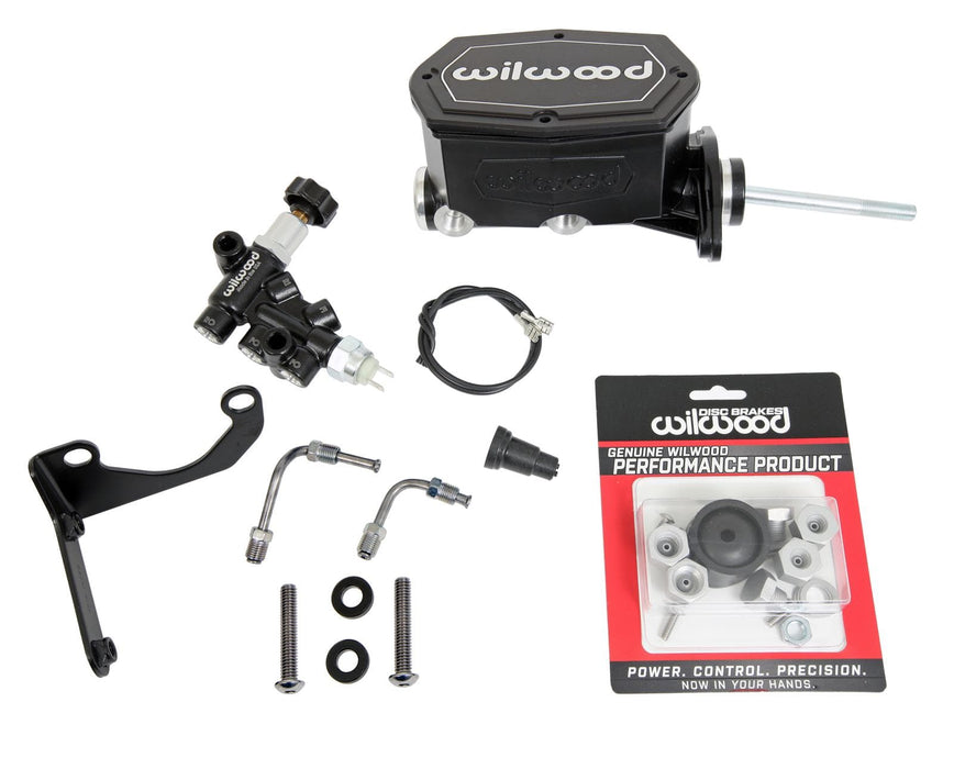 Wilwood Disc Brakes Wilwood Aluminum Tandem Compact Master Cylinder Kits 261-15660-BK Autofit