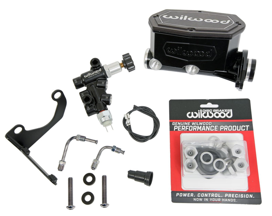 Wilwood Disc Brakes Wilwood Aluminum Tandem Compact Master Cylinder Kits 261-15661-BK Autofit